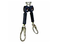 3M Dbi-Sala 3100552 Nano-Lok Personal Twin-Leg Self Retracting Lifeline, Web Swivel Snap Hook, 6 Ft., Class 1, Ansi