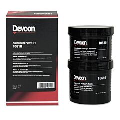 Devcon 10610 Aluminum Putty (F) Kit, 1 Lb, Tub, Includes Hardener And Resin