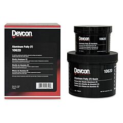 Devcon 10620 Aluminum Putty (F) Kit, 3 Lb, Tubs, Includes Hardener And Resin