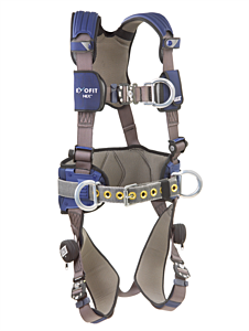 3M Dbi-Sala 1113218 Aluminum Front, Back & Side D-Rings, Locking Quick Connect Buckles, Sewn In Hip Pad & Belt, Lumbar Protection (Size X-Large)