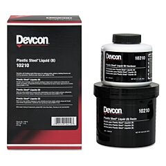 Devcon 10210 Plastic Steel Liquid (B), 1 Lb, Can, Dark Grey
