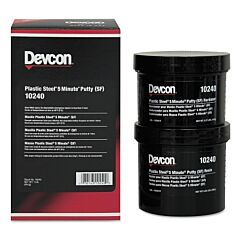 Devcon 10240 Plastic Steel® 5 Minute® Putty (Sf) Kit, 1 Lb