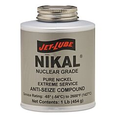 Jet-Lube 13604 Nikal® High Temperature Anti-Seize & Gasket Compound, 1 Lb Can