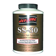 Jet-Lube 12504 Ss-30 High Temperature Anti-Seize & Gasket Compound, 1 Lb Brush Top Can