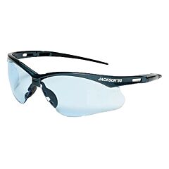 Jackson Safety 50011 Sg Series Safety Glasses, Light Blue Lens, Black Frame, Hardcoat Anti-Scratch