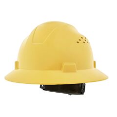 Jackson Safety 20821 Advantage Series Full Brim Hard Hat, 4 Pt Rapid Dial, Vented, Yellow