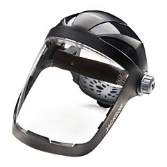 Jackson Safety 14220 Quad 500 Premium Multi-Purpose Face Shield, Ratcheting, Af/Clear, 9 In H X 12-1/4 In W