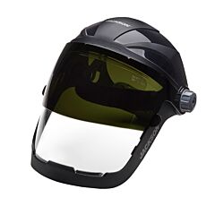 Jackson Safety 14233 Quad 500 Premium Multi-Purpose Face Shield, Ratcheting, Af/Clear/Shade 8 Ir, 9 In H X 12-1/4 In W