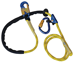 3M Dbi-Sala 1234071 8 Ft. (2.4M) Adjustable Rope Positioning Lanyard With Rope Adjuster And Aluminum Carabiner And Snap Hook