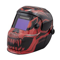 Jackson Safety 47105 Graphic Premium Auto-Darkening Welding Helmet, Bead Demon, 4/9 To 13 W/Grind, Ratchet, 3.94 In X 2.36 In Window