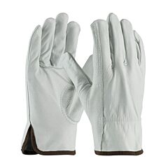 Pip 68-165 Superior Grade Top Grain Cowhide Leather Drivers Gloves, Keystone Thumb, Natural