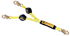 3M Dbi-Sala 1241482 6 Ft. (1.8M) Double-Leg 100% Tie-Off Retractable Web And Snap Hook At Center, Aluminum Rebar Hooks At Leg Ends