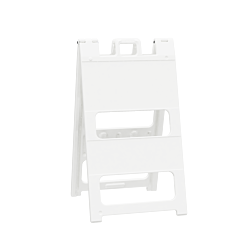 Plasticade 100-W Type I Barricade, White, No Sheeting