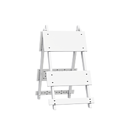 Plasticade 101-T12 Fibercade Type I Barricade, White, No Sheeting