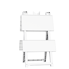 Plasticade 110-W Econocade Type I Barricade, White, No Sheeting
