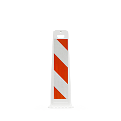 Plasticade 4100-W-34-Hi-P-4 Gemstone Vertical Panel, White, Diamond Grade Striped Sheeting, White