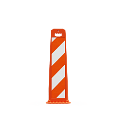 Plasticade 4100-O-36-Eg Gemstone Vertical Panel, Orange, Engineer Grade Striped Sheeting, Orange