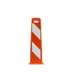 Plasticade 4100-O-36-Hi-P Gemstone Vertical Panel, Orange, High Intensity Prismatic Striped Sheeting, Orange