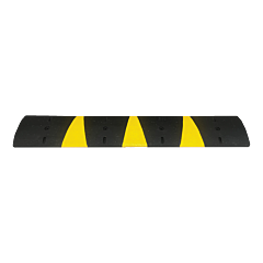 Plasticade Sb72-2H-S 6' Speed Bump With 3 Yellow Stripes, 6 Foot, 2" High