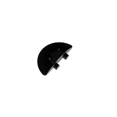 Plasticade Sbecn End Cap For 2.5" Tall Speed Bumps, End Cap, 2.5" High