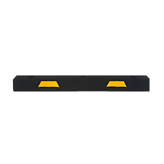 Plasticade St-4Y 4' Parking Stop With 2 Yellow Stripes