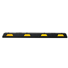 Plasticade Stn-6Y 6' Parking Stop With 4 Yellow Stripes
