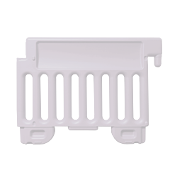 Plasticade Csp-Sw38-W Strongwall Ada Compliant Barricade, White, No Sheeting