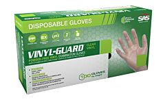 Sas Safety Vinyl Guard Powder-Free Exam Grade Vinyl Gloves