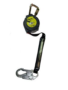 Honeywell Miller Mtl-Ohs1-91/8Ft Turbolite+ Scorpion Fall Limiter, Vectran, 8 Ft L, Swivel, 420 Lb, Locking Snap, Single Leg