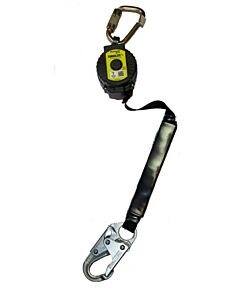 Honeywell Miller Mtl-Ohw1-07/6Ft Turbolite+ Fall Limiter, Vectran, 6 Ft, Carabiner, 420 Lb, Locking Snap Hook, Single Leg