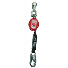 Honeywell Miller Mtl-Ohw1-09/6Ft Turbolite+ Fall Limiter, Vectran, 6 Ft, D-Ring Swivel Hook, 420 Lb, Locking Snap Hook, Single Leg