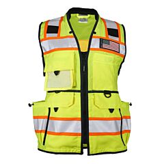 Kishigo 1824 Ultimate Construction Safety Vest For Women, Class 2, Lime, Size Small