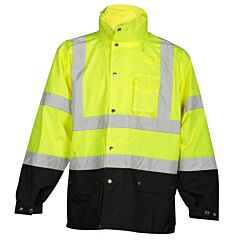 Kishigo Rwj102 Storm Cover Rainwear Jacket, Class 3, Lime