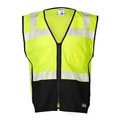 Kishigo In400 Insulated Safety Vest, Class 2, Lime With Black Bottom