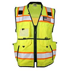 Kishigo 1823 Ultimate Construction Safety Vest, Class 2, Lime
