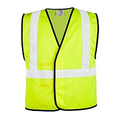 Ml Kishigo 1545 Solid Adjustable Vest, Economy, Class 2, Lime