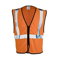 Ml Kishigo 1546 Solid Adjustable Vest, Economy, Class 2, Orange