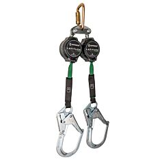 Safewaze 018-5018 Latitude Pro 7' Dual Web Srl: Fs-Ex313, Carabiner, Rebar Hooks