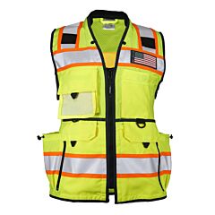 Kishigo 1824 Ultimate Construction Safety Vest For Women, Class 2, Lime