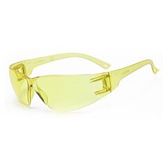 Radnor 64051207 Classic Series Safety Glasses With Amber Frame And Amber Polycarbonate Anti-Scratch Lens