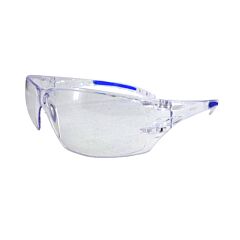 Radnor 64051240 Cobalt Classic Series Safety Glasses With Clear Frame, Clear Lens And Flexible Cushioned Temples
