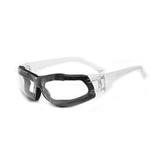 Radnor 64051212 Classic Series Safety Glasses With Clear Frame And Foam Lined Clear Polycarbonate Anti-Scratch Lens