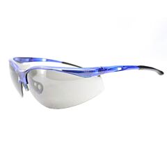 Radnor 64051310 Select Series Safety Glasses With Blue Frame And Gray Anti-Scratch Lens
