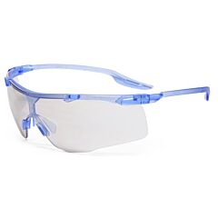 Radnor 64051265 Saffire Safety Glasses With Blue Frame And Gray Anti-Fog Lens