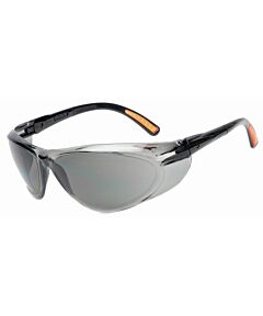 Radnor 64051273 Action Series Safety Glasses With Clear Frame And Gray Indoor/Outdoor Lens