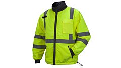 Pyramex Rjr3410 Series, Hi-Vis Lime Windbreaker