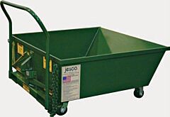 Jesco 215100 Husky Dumper Low Profile Portable Hopper, .51 Cubic Yard. / 2800 Lb. Capacity