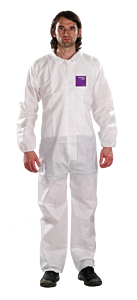 Alphatec Wh15-S-92-100-09 1500 Stitched Model 100 Breathable Coveralls, White, 5X-Large