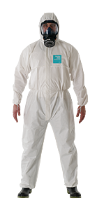 Alphatec Wh20-B-92-111-08 2000 Standard Bound Model 111 Coveralls, Hooded, Booted, White, 4X-Large