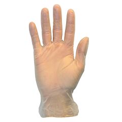 Radnor 64057747 Clear 3.2 Mil Latex-Free Vinyl Powder-Free Disposable Gloves (100 Gloves Per Box), Size Medium